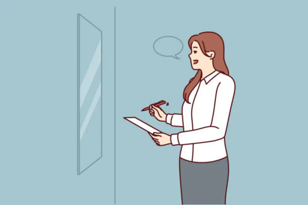 Đọc to trước gương giúp làm quen với hình ảnh bản thân khi giao tiếp