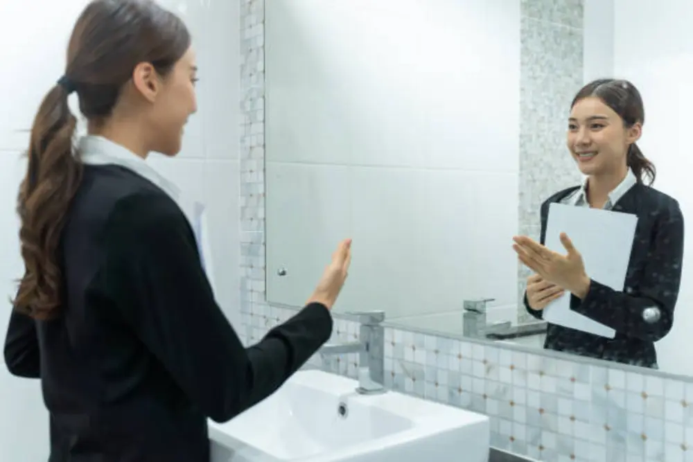 Tập nói trước gương