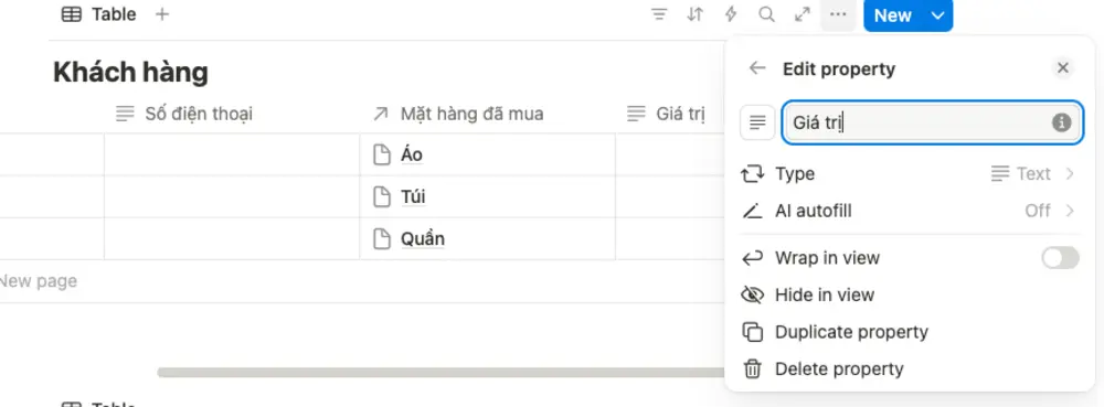 Tính năng Roll up giúp tìm được giá trị tương ứng